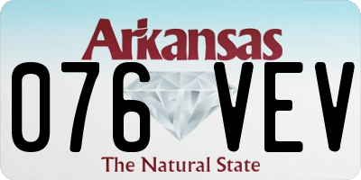 AR license plate 076VEV