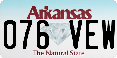 AR license plate 076VEW