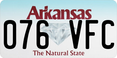 AR license plate 076VFC