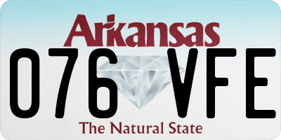 AR license plate 076VFE