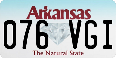 AR license plate 076VGI