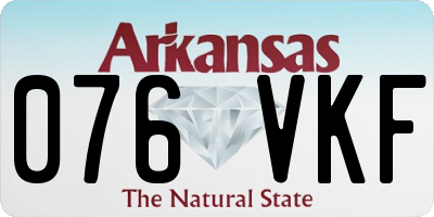 AR license plate 076VKF