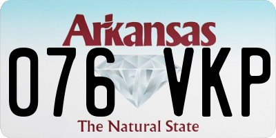 AR license plate 076VKP
