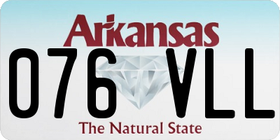 AR license plate 076VLL