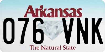 AR license plate 076VNK