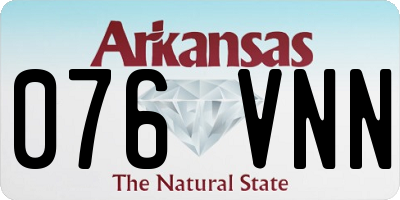 AR license plate 076VNN