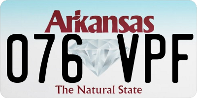 AR license plate 076VPF