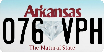 AR license plate 076VPH