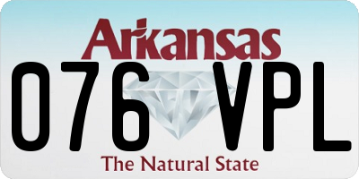 AR license plate 076VPL