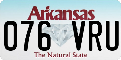 AR license plate 076VRU