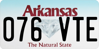 AR license plate 076VTE