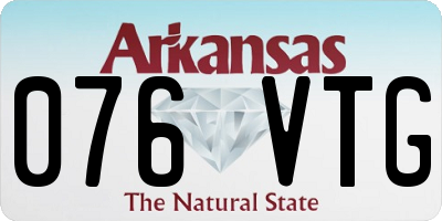 AR license plate 076VTG