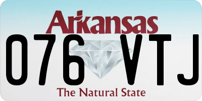 AR license plate 076VTJ