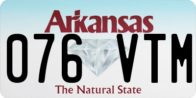 AR license plate 076VTM