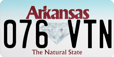 AR license plate 076VTN