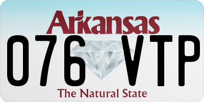 AR license plate 076VTP