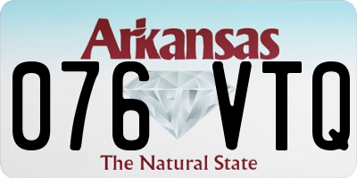 AR license plate 076VTQ