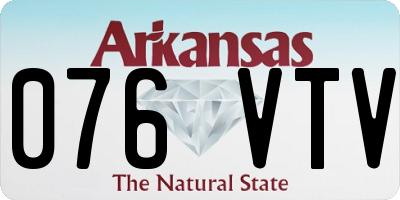 AR license plate 076VTV