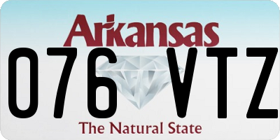 AR license plate 076VTZ