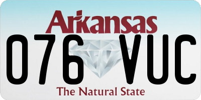AR license plate 076VUC