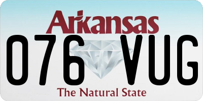 AR license plate 076VUG