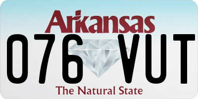 AR license plate 076VUT