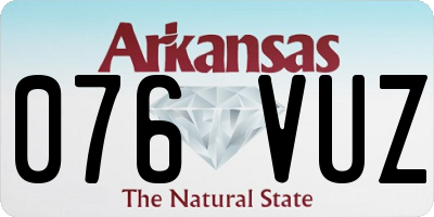 AR license plate 076VUZ
