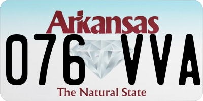 AR license plate 076VVA