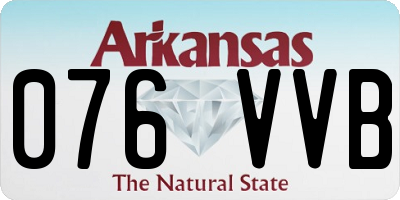 AR license plate 076VVB