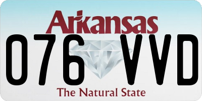 AR license plate 076VVD