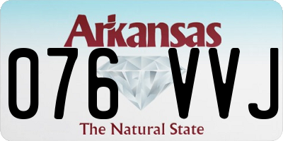 AR license plate 076VVJ