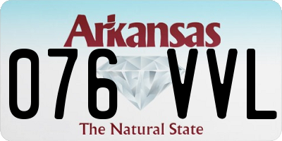 AR license plate 076VVL