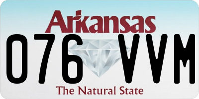 AR license plate 076VVM