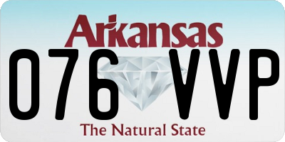 AR license plate 076VVP