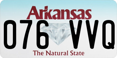 AR license plate 076VVQ