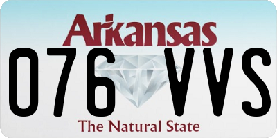AR license plate 076VVS