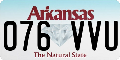 AR license plate 076VVU