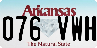 AR license plate 076VWH