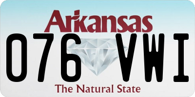 AR license plate 076VWI