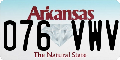 AR license plate 076VWV