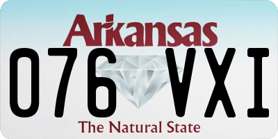 AR license plate 076VXI