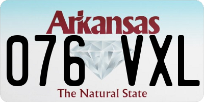 AR license plate 076VXL
