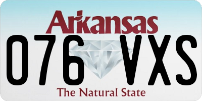 AR license plate 076VXS