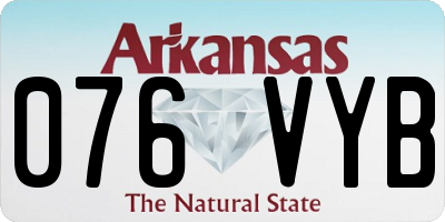 AR license plate 076VYB