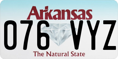 AR license plate 076VYZ