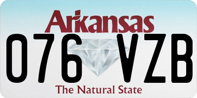 AR license plate 076VZB