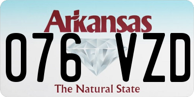 AR license plate 076VZD