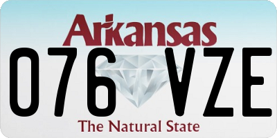 AR license plate 076VZE