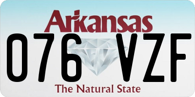AR license plate 076VZF