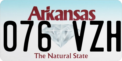 AR license plate 076VZH